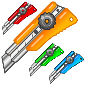 カッターのイラスト