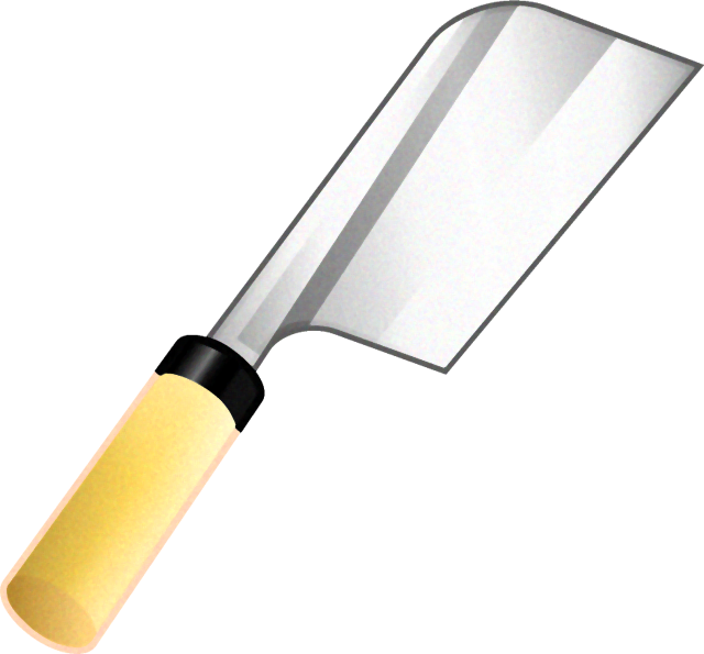 鰻包丁のイラスト/京型（京都型）