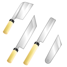 きる道具のイラスト/鰻包丁