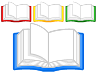 ページをめくる本イラスト