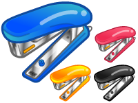 ホッチキスのイラスト