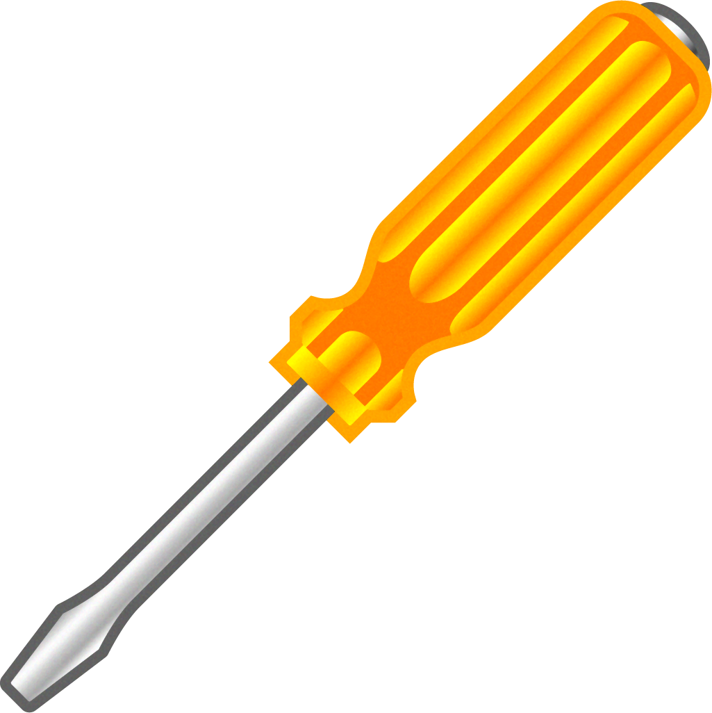 マイナスドライバーのイラスト