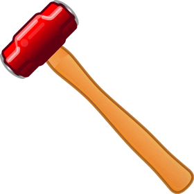ハンマーのイラスト