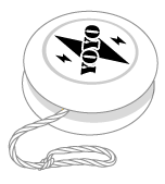 ヨーヨーのイラスト/横置き