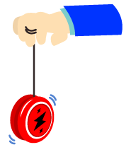 ヨーヨーで遊ぶイラスト2