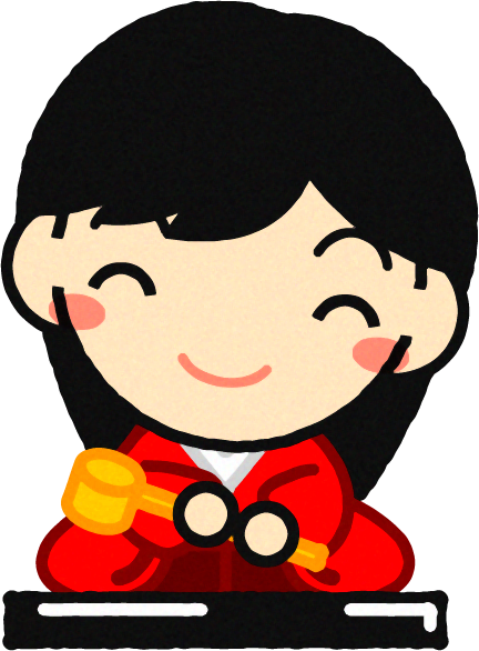 三人官女イラスト/長柄と女の子