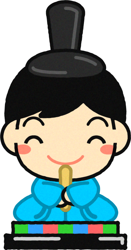 お内裏様イラスト/水色