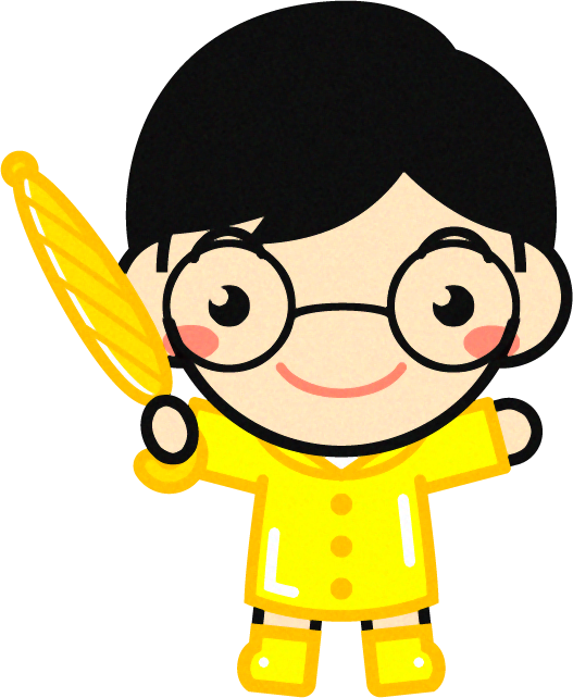 傘をさした子供のイラスト6