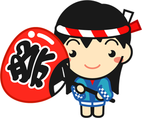 カタツムリに乗った男の子イラスト/朱色