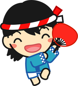 法被を着た子供のイラスト/踊る2