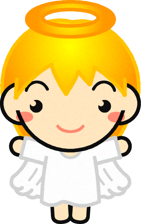 仮装をした幼稚園児イラスト/天使