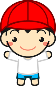 体操着を着た子供イラスト/男の子