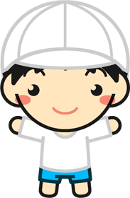 体操着を着た子供イラスト/女の子2