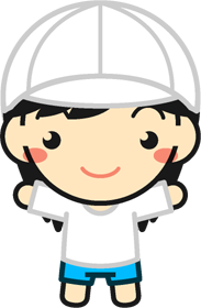 体操着を着た子供イラスト/女の子4