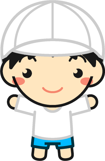 体操着を着た子供イラスト/女の子2/白