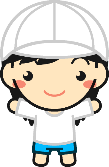 体操着を着た子供イラスト/女の子4/白