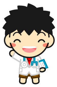 医者の格好をした男の子イラスト
