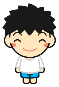 体操服を着た子供イラスト/気をつけ