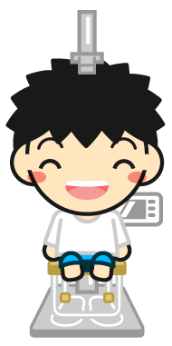 座高を測る子供イラスト/男の子