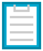 カルテのイラスト/青