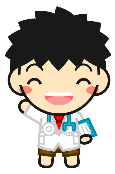 医者の格好をした子供のイラスト/男の子