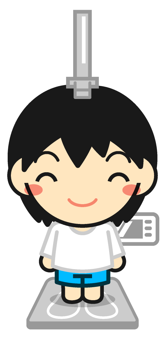 身体測定イラスト/女の子