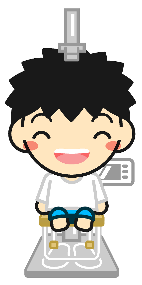 座高を測る子供イラスト/男の子ル