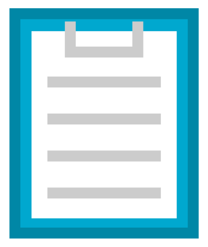 カルテのイラスト/青