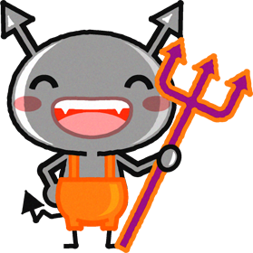 虫歯菌のイラスト/笑顔