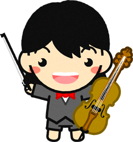 チェロを持った幼稚園児イラスト