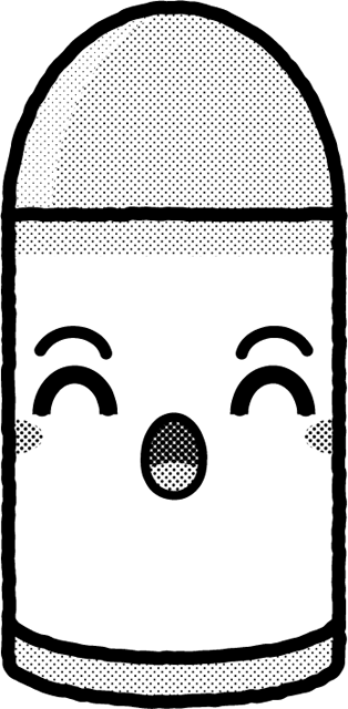 かわいいクレヨンのイラスト/黄/モノクロ