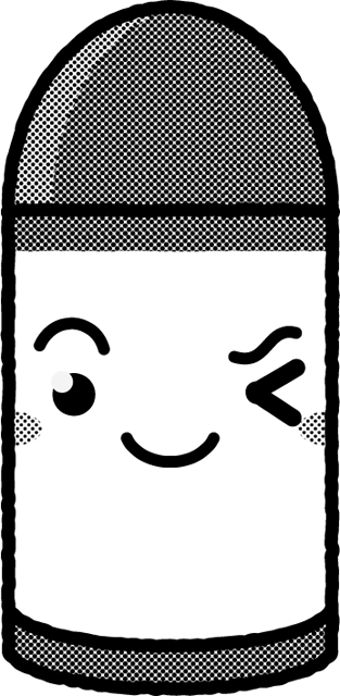 かわいいクレヨンのイラスト/緑/モノクロ