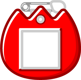 名札のイラスト/チューリップ