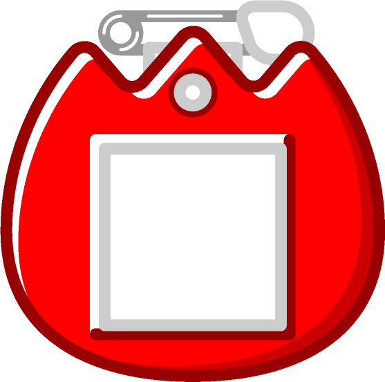 名札のイラスト/チューリップ