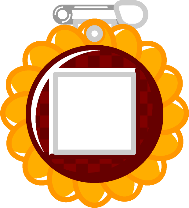 名札のイラスト/ひまわり