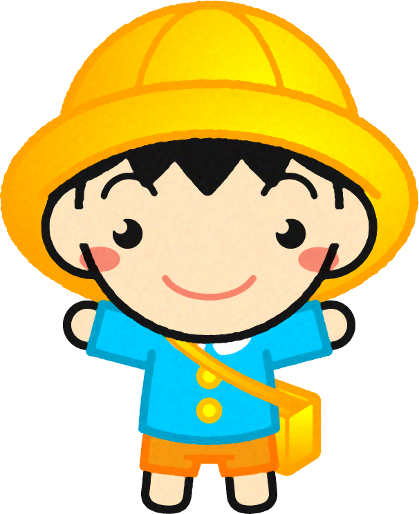通園する幼稚園児イラスト/男の子