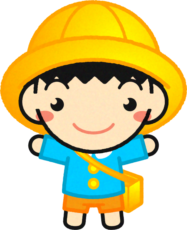 通園する幼稚園児イラスト/男の子3