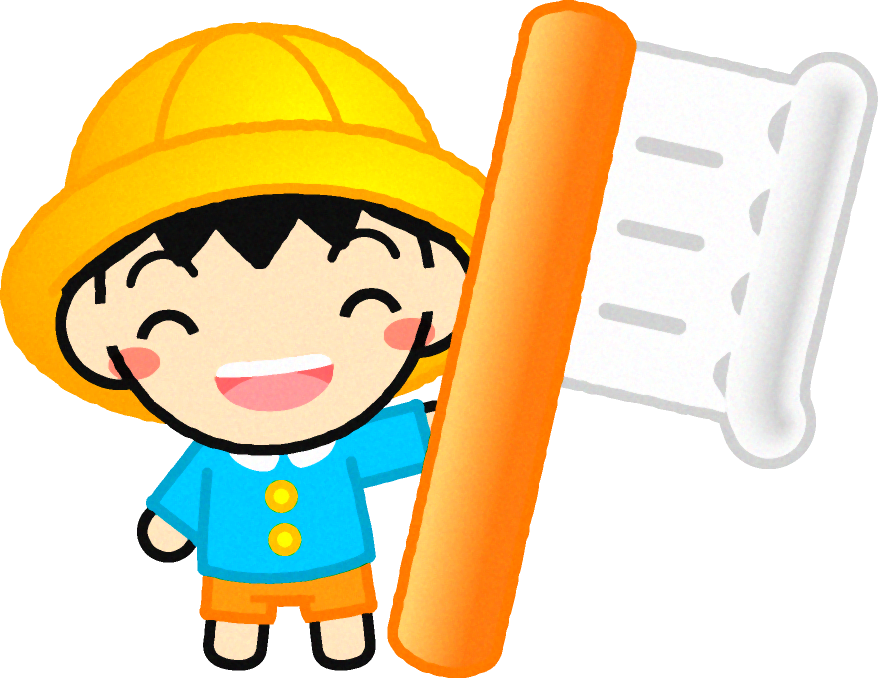 歯ブラシを持った男の子イラスト