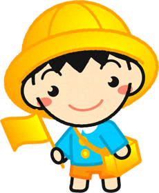 交通安全の幼稚園児イラスト/男の子