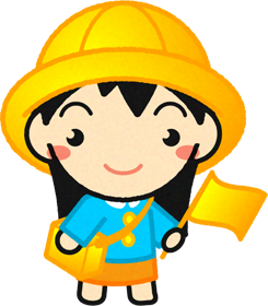 交通安全の幼稚園児イラスト/女の子